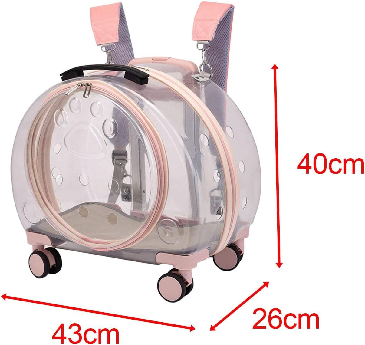 Mochila Transportador y Maleta 3 En 1 Para Mascotas