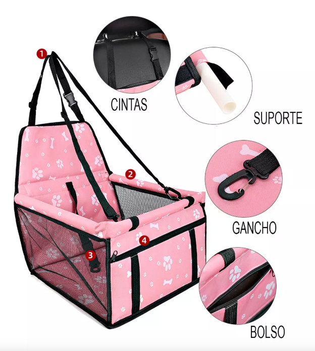 Asiento de Carro para Perros