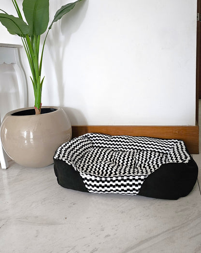 Cama Rectangular Premium para Mascotas 80 x 65 x 18 cm