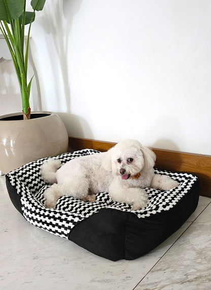 Cama Rectangular Premium para Mascotas 80 x 65 x 18 cm
