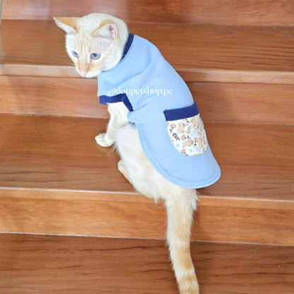 Chaleco Polar Celeste