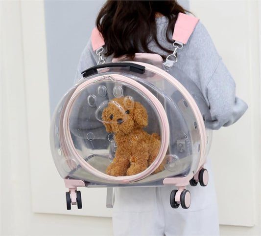 Mochila Transportador y Maleta 3 En 1 Para Mascotas