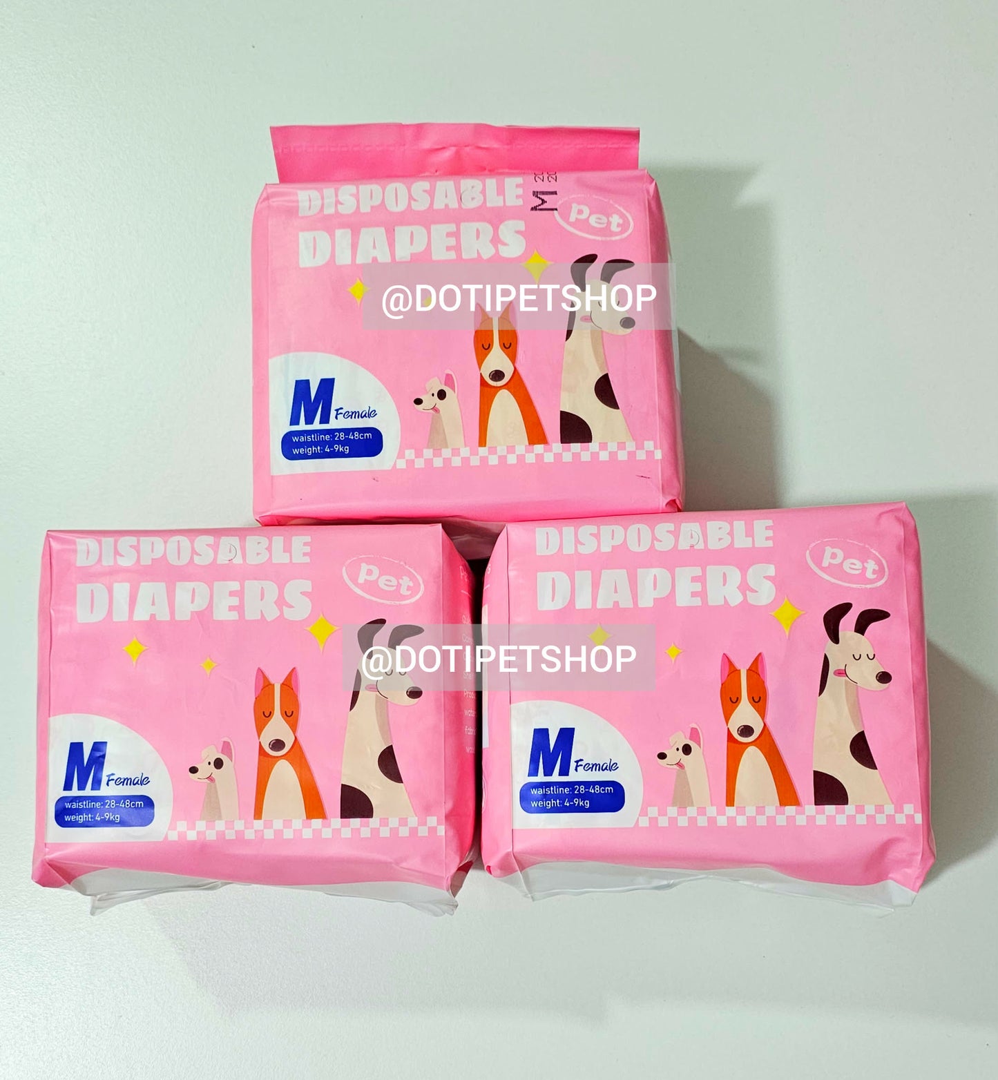 Pack x3 Pañales Hembra M