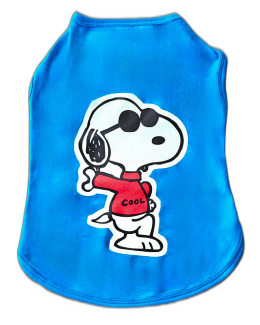 Polo de Algodón Snoopy Azul