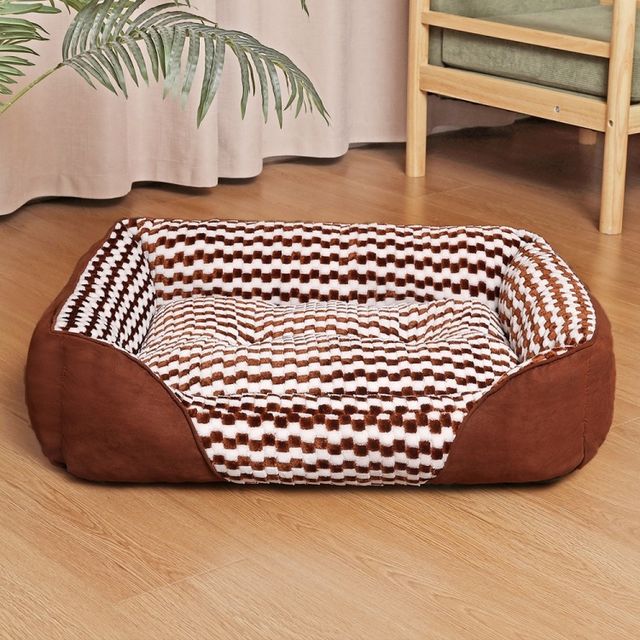 Cama Rectangular Premium para Mascotas 80 x 65 x 18 cm