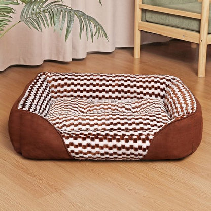 Cama Rectangular Premium para Mascotas 80 x 65 x 18 cm