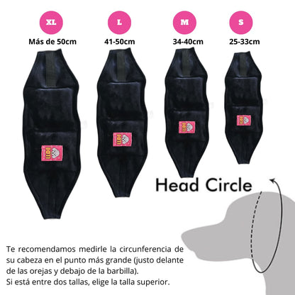 Orejera Reductores de Ruido para Mascotas Guinda